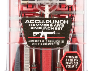 Real Avid AVHPSAR Accu-Punch Pin Punch Set Steel Rifle Firearm AR-15 Red Rubber Handle