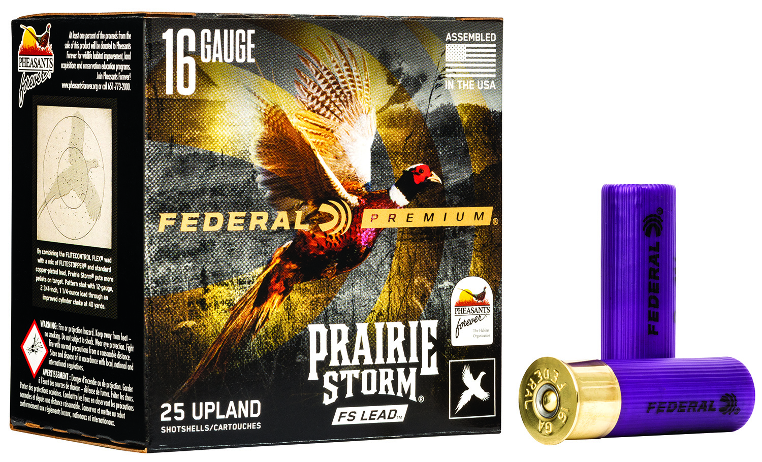 Federal PFX164FS4 Premium Prairie Storm FS 16Gauge 2.75″ 1 1/8oz 4Shot 25 Per Box/10 Case