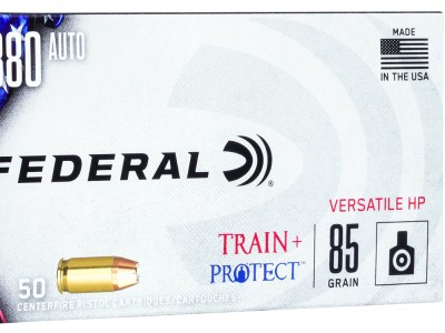Federal TP380VHP1 Train + Protect  380ACP 85gr Versatile Hollow Point 50 Per Box/10 Case