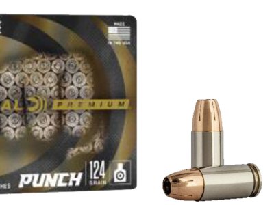 Federal PD9P1 Punch Personal Defense 9mmLuger 124gr Jacketed Hollow Point 20 Per Box/10 Case