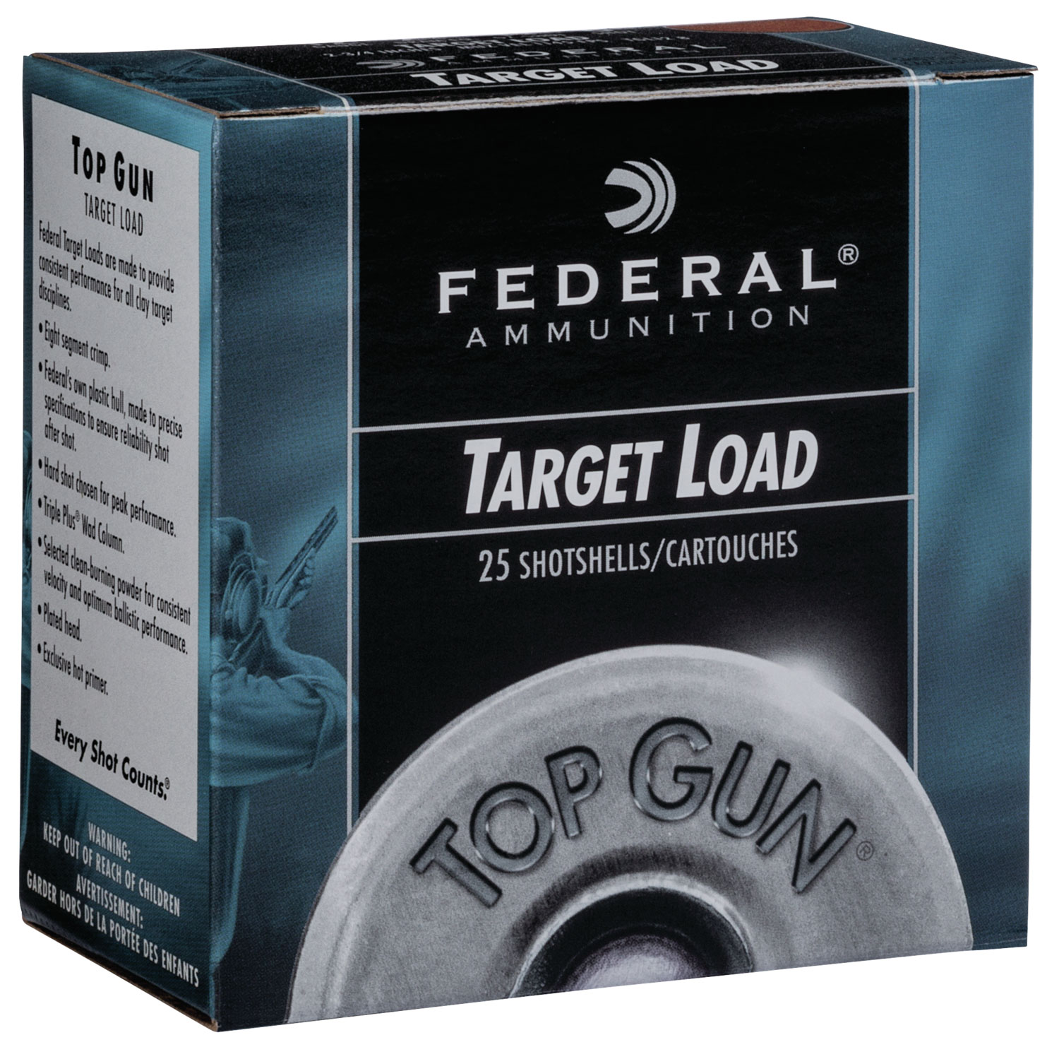 Federal TGSH1275 Top Gun  12Gauge 2.75″ 1oz 7.5Shot 25 Per Box/10 Case