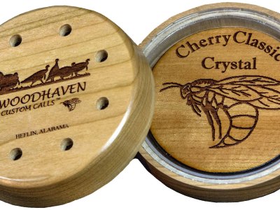 Woodhaven WH055 Cherry Classic  Friction Call Attracts Turkeys Natural Crystal/Wood