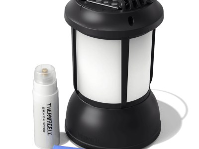 Thermacell PSLL2 Patio Shield Lantern Mosquito Repeller Black Effective 15 ft Odorless Scent Repels Mosquito Effective Up to 12 hrs