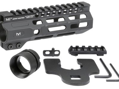 Midwest Industries MICRM6 Combat  Black Hardcoat Anodized 6061-T6 Aluminum 6″ Picatinny/M-LOK