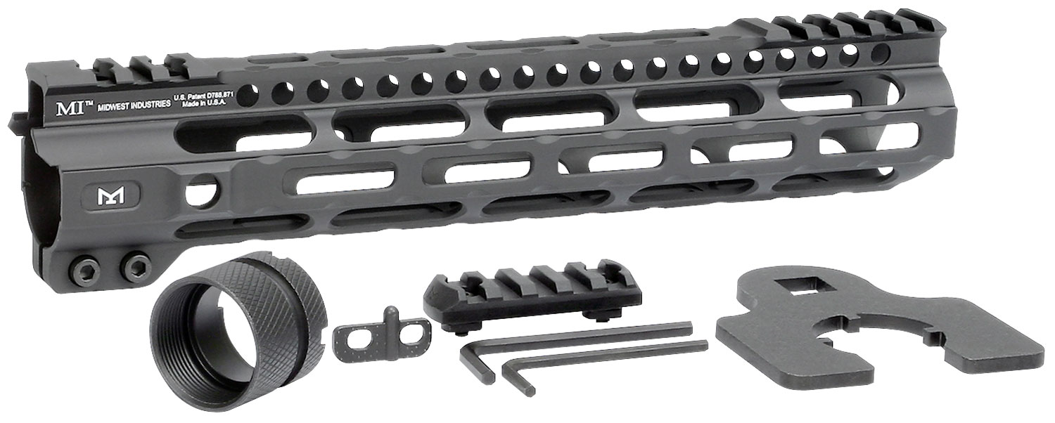 Midwest Industries MICRLW105 Combat Lightweight AR-15 Black Hardcoat Anodized Aluminum/Polymer 10.50″ Picatinny/M-LOK