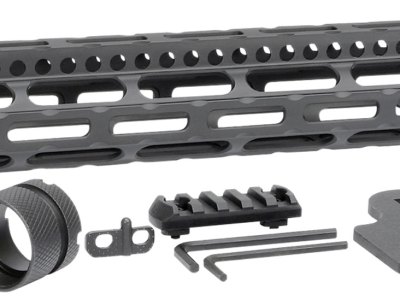 Midwest Industries MICRLW12625 Combat Lightweight AR-15 Black Hardcoat Anodized Aluminum/Polymer 12.625″ Picatinny/M-LOK