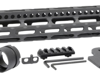 Midwest Industries MICRLW14 Combat Lightweight AR-15 Black Hardcoat Anodized Aluminum/Polymer 14″ Picatinny/M-LOK
