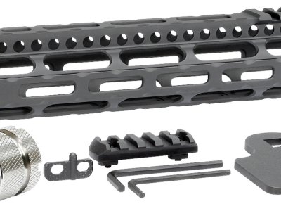 Midwest Industries MIULW105 Ultralight  AR-15 Black Hardcoat Anodized Aluminum/Polymer 10.50″ Picatinny/M-LOK