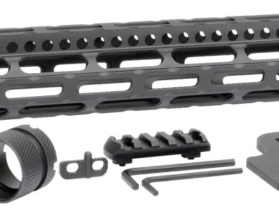 Midwest Industries MIULW12625 Ultralight  AR-15 Black Hardcoat Anodized Aluminum/Polymer 12.625″ Picatinny/M-LOK