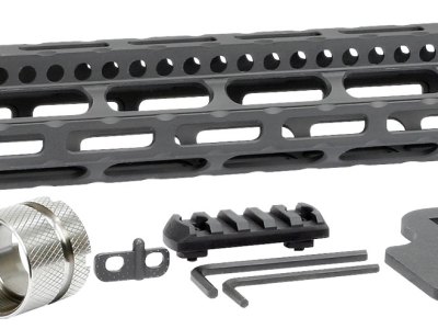 Midwest Industries MIULW14 Ultralight  AR-15 Black Hardcoat Anodized Aluminum/Polymer 14″ Picatinny/M-LOK