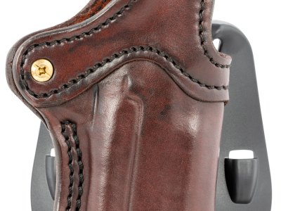 1791 Gunleather ORPDH1SBRR BH1 Optic Ready Size 01 OWB Style made of Leather with Signature Brown Finish, Adjustable Cant & Paddle Mount Type fits 4-5″ Barrel 1911 for Right Hand