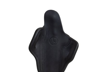 1791 Gunleather ORBH1SBLR BH1 Optic Ready OWB Size 01 Stealth Black Leather Belt Slide Fits 5″ 1911 Right Hand