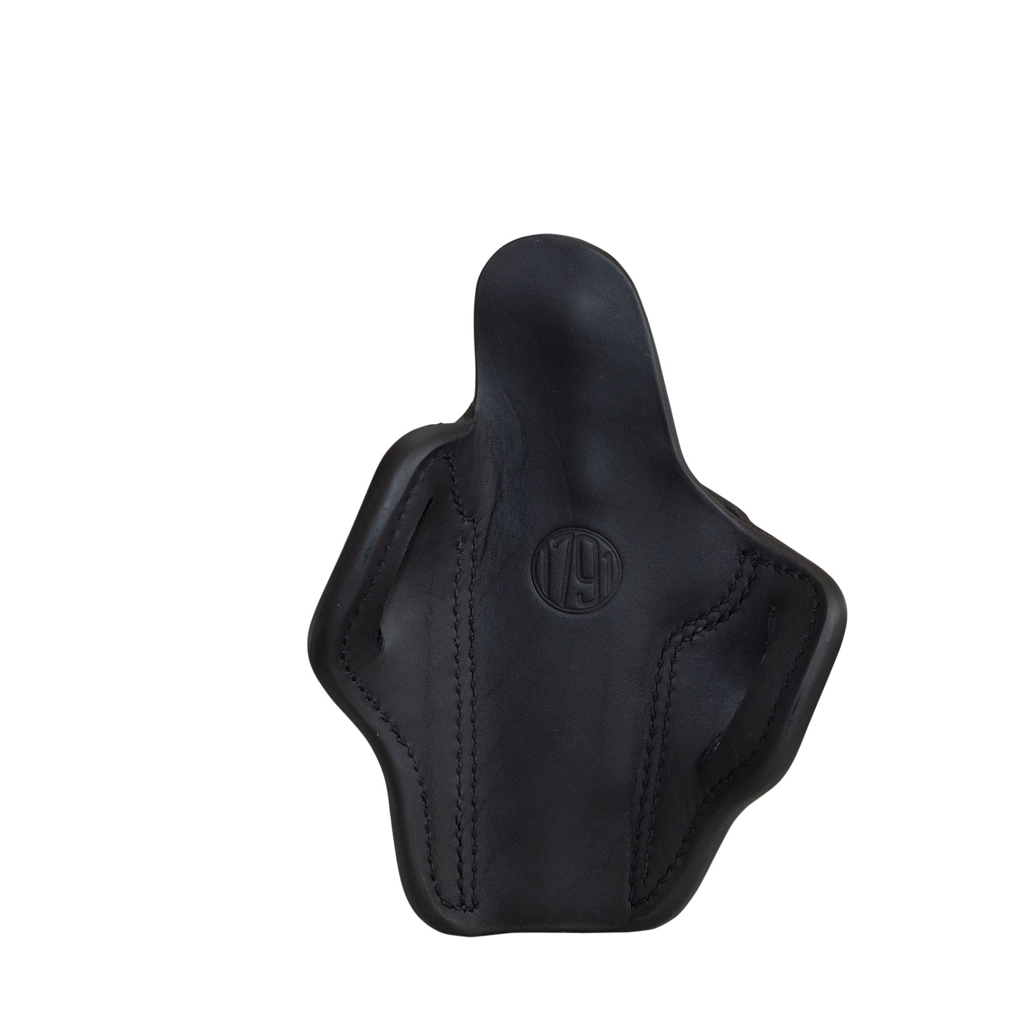 1791 Gunleather ORBH1SBLR BH1 Optic Ready OWB Size 01 Stealth Black Leather Belt Slide Fits 5″ 1911 Right Hand