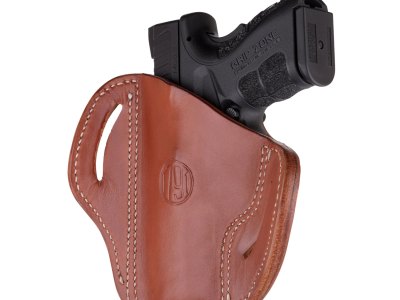 1791 Gunleather ORBH24SCBRR BH2.4S Optic Ready OWB Size 2.4S Classic Brown Leather Belt Slide Fits FN 509 Fits HK VP9SK Right Hand