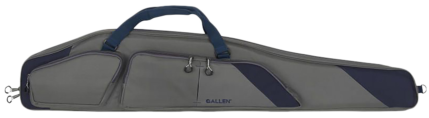 Allen 64250 Kenosha Rifle Case 50″ Gray Endura w/Indigo Trim, Foam Padding, Gusseted Accessory Pockets, Lockable Zippers & Adjustable Sling