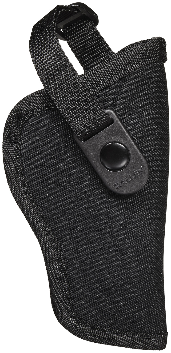 Allen 44801 Cortez  Size 01 OWB Style Black Polyester, Adjustable Strap & Belt Loop Mount Type fits 3-4″ Barrel Medium Autos Right Hand