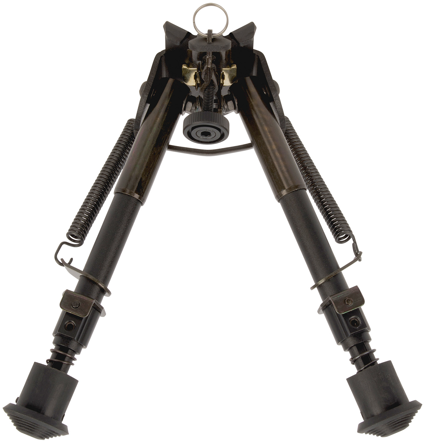 Allen 2207 Bozeman  Rifle Bipod Black Aluminum w/Sling Swivel Stud Mount, Rubber Feet & 6-9″ Vertical Adjustment
