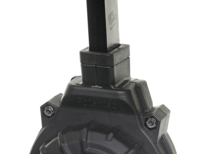 ProMag DRMA18 Standard  40rd Drum 45 ACP Fits Hi-Point 4595TS Carbine Black DuPont Zytel Polymer