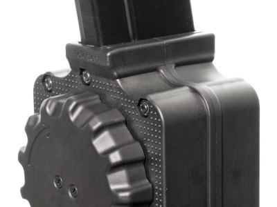 ProMag DRMA2 Standard  50rd Drum 308 Win/7.62x51mm NATO Fits Springfield M1A/M14 Black DuPont Zytel Polymer