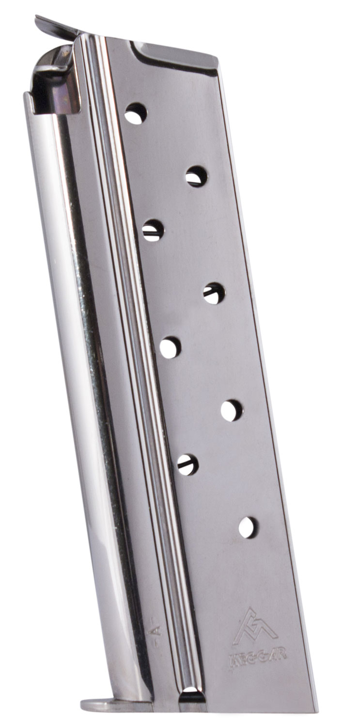 Mec-Gar MGCGGOV38N 1911 Government 9rd 38 Super, Nickel Carbon Steel