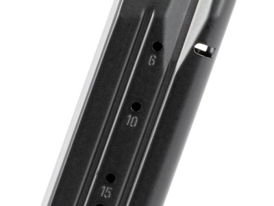 Mec-Gar MGWIT38LFAFC Tanfoglio 17rd 38 Super, Fits Tanfoglio Witness Large Frame Blued w/Anti-Friction Coating Carbon Steel