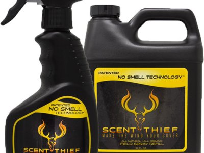 SCENT THIEF FIELD SPRAY COMBO – PACK 12OZ W/32OZ REFILL
