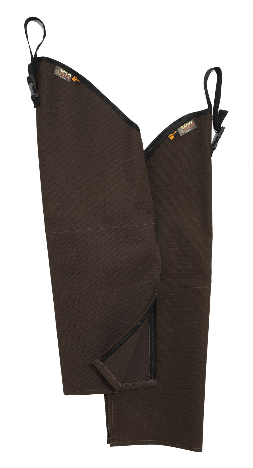 Boyt Harness 9001BRHR Rattlers Chaps 1000D Nylon Brown Husky 30″ Chaps Adjustable Straps