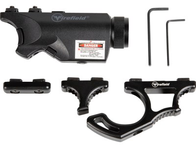 Firefield FF35010K Rival XL Foregrip Flashlight Red Laser Combo Kit  Matte Black 75/150 Lumens White LED Light