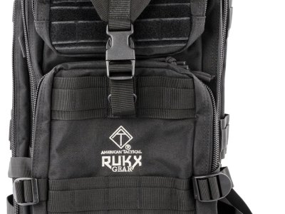 Rukx Gear ATICT1DB Tactical 1 Day Black 600D Polyester