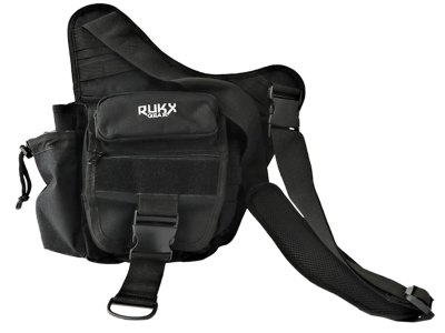 Rukx Gear ATICTSBB Sling Bag  Black 600D Polyester Single Strap