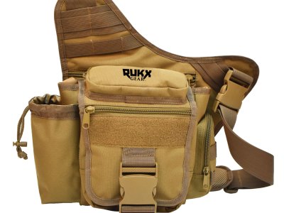 Rukx Gear ATICTSBT Sling Bag  Tan 600D Polyester Single Strap