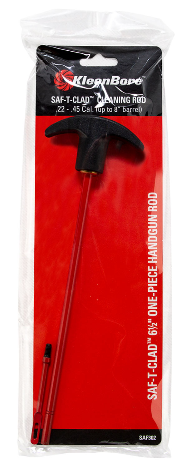 KleenBore SAF302 SAF-T-CLAD Cleaning Rod .22 – .45 Cal Handgun 6.5″ w/Swivel Handle