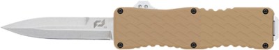 SCHRADE KNIFE UPROAR D/A OTF – 3″ D2 BAYONET POINT FDE/SS