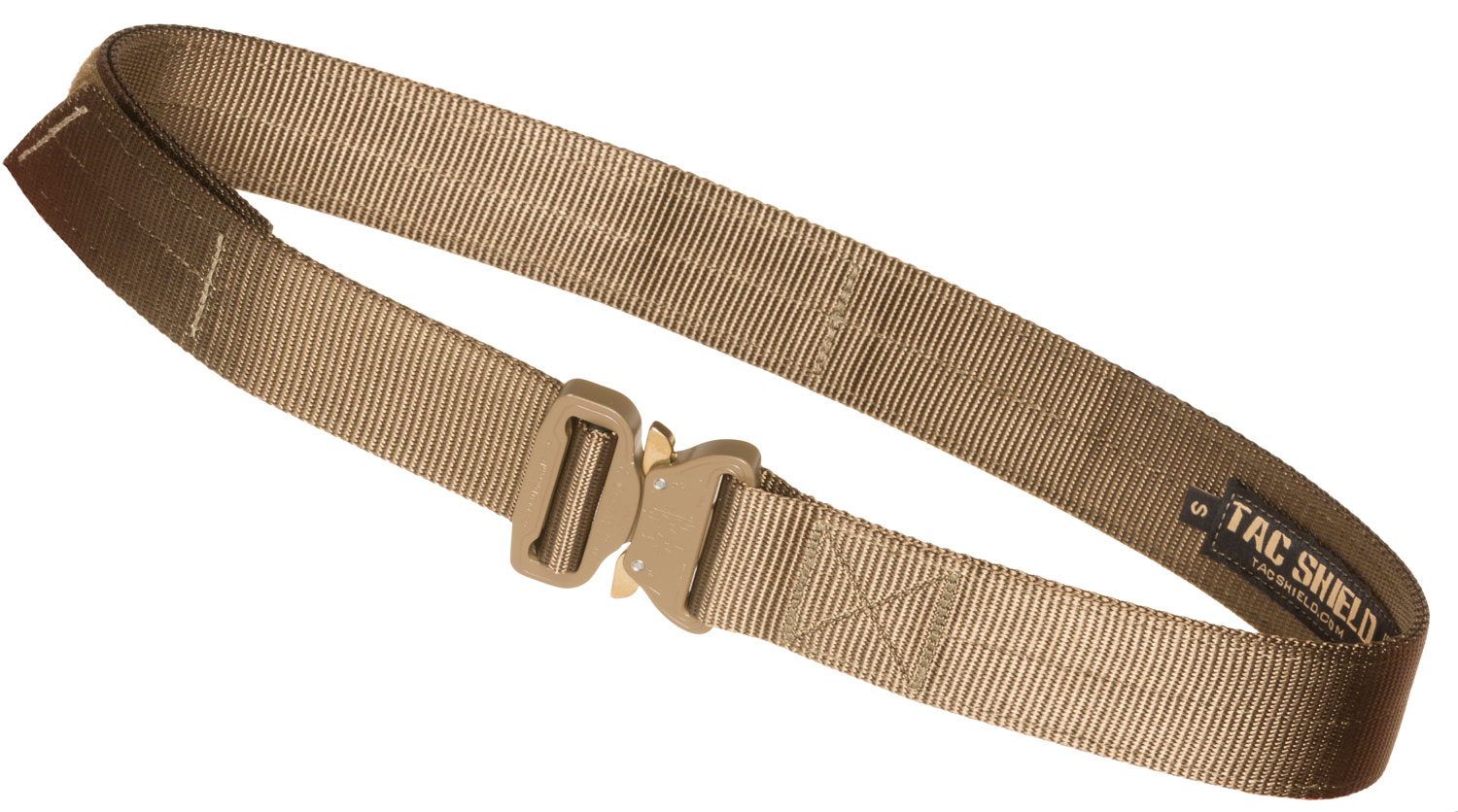 Tacshield T30MDCY Tactical Gun Belt Coyote Webbing 34-38″ 1.50″ Wide Buckle Closure