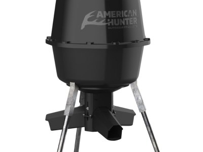 American Hunter AH225GRAV Gravity Feeder w/Nesting Hopper 30 Gallon Capacity Black