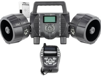 Western Rivers WRC-EGC-DS Eichler Dual Speaker Electronic Call Multiple Sounds Attracts Predators Features Remote Control Black Plastic
