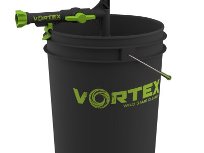 HME HMEGWSHRBKT Wild Game Cleaner  Black/Green ABS Plastic w/ bucket