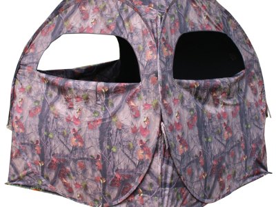 HME HMESS75 Spring Steel 75 Ground Blind Camo Polyester