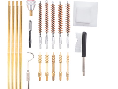 Birchwood Casey RIFCLNKI Rifle Cleaning Kit 21 Pieces Black/Red