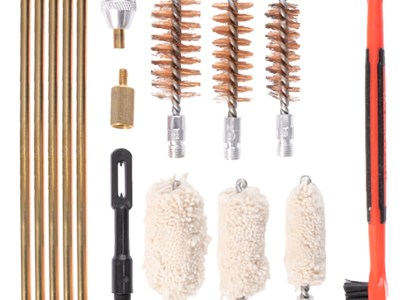 Birchwood Casey SHGCLNKI Shotgun Cleaning Kit 17 Pieces Black/Red