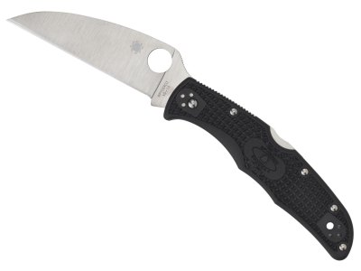 Spyderco C10FPWCBK Endura 4 Lightweight 3.78″ Folding Wharncliffe Plain VG-10 SS Blade Black Bi-Directional Texturing FRN Handle Includes Pocket Clip