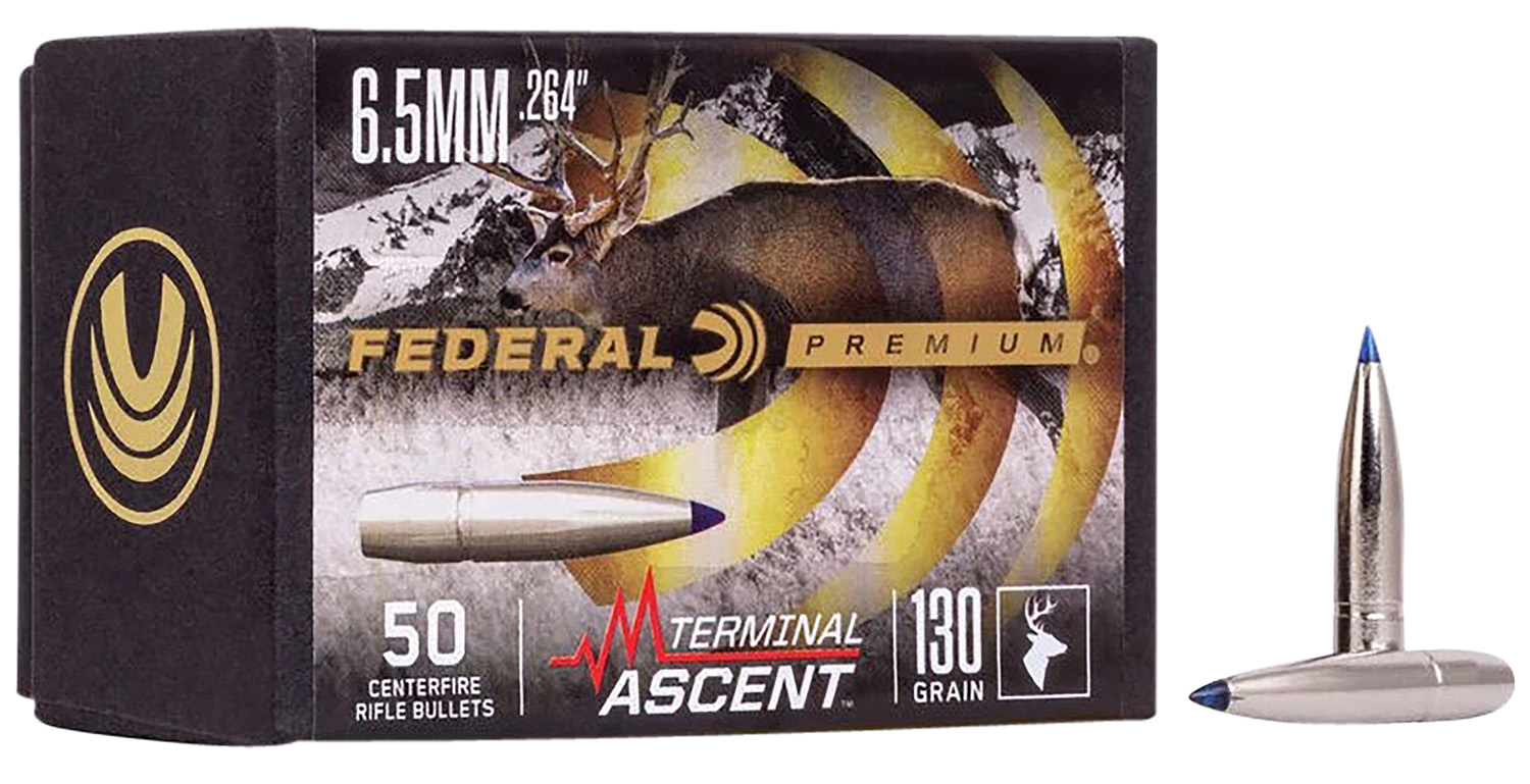 Federal PB264TA1 Premium Terminal Ascent Component 6.5mm 130gr 50 Per Box/4 Case