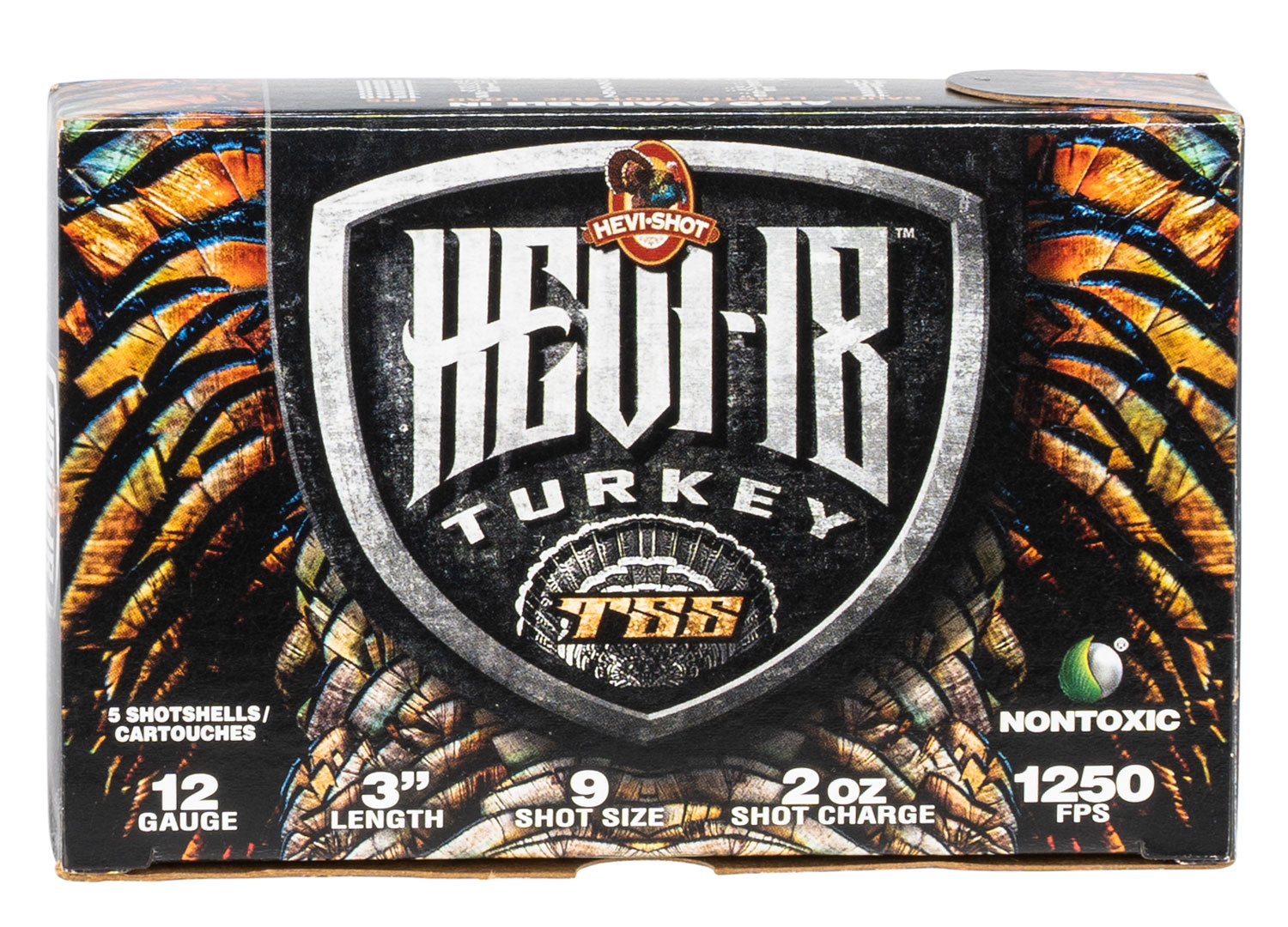 HEVI-Shot HS4009 HEVI-18 TSS Turkey 12Gauge 3″ 2oz Tungsten 9Shot 5 Per Box/10 Case