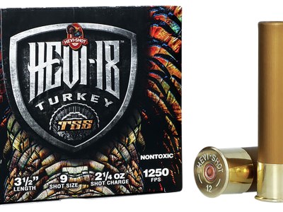 HEVI-Shot HS4509 HEVI-18 TSS Turkey 12Gauge 3.50″ 2 1/4oz Tungsten 9Shot 5 Per Box/10 Case