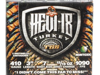 HEVI-Shot HS1007 HEVI-18 TSS Turkey 410Gauge 3″ 13/16oz Tungsten 7Shot 5 Per Box/10 Case
