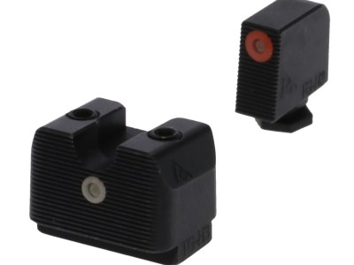 Rival Arms RA4A231G In-Line MOS Night Sights for G17/G19  Green Tritium Orange Outline Front Sight-Green Tritium White Outline Rear Sight