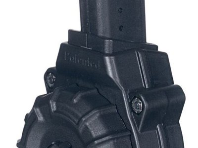 ProMag DRMA26 Standard  30rd Drum 9mm Luger Fits AR-15, Compatible w/Glock Style Magazines Black DuPont Zytel Polymer