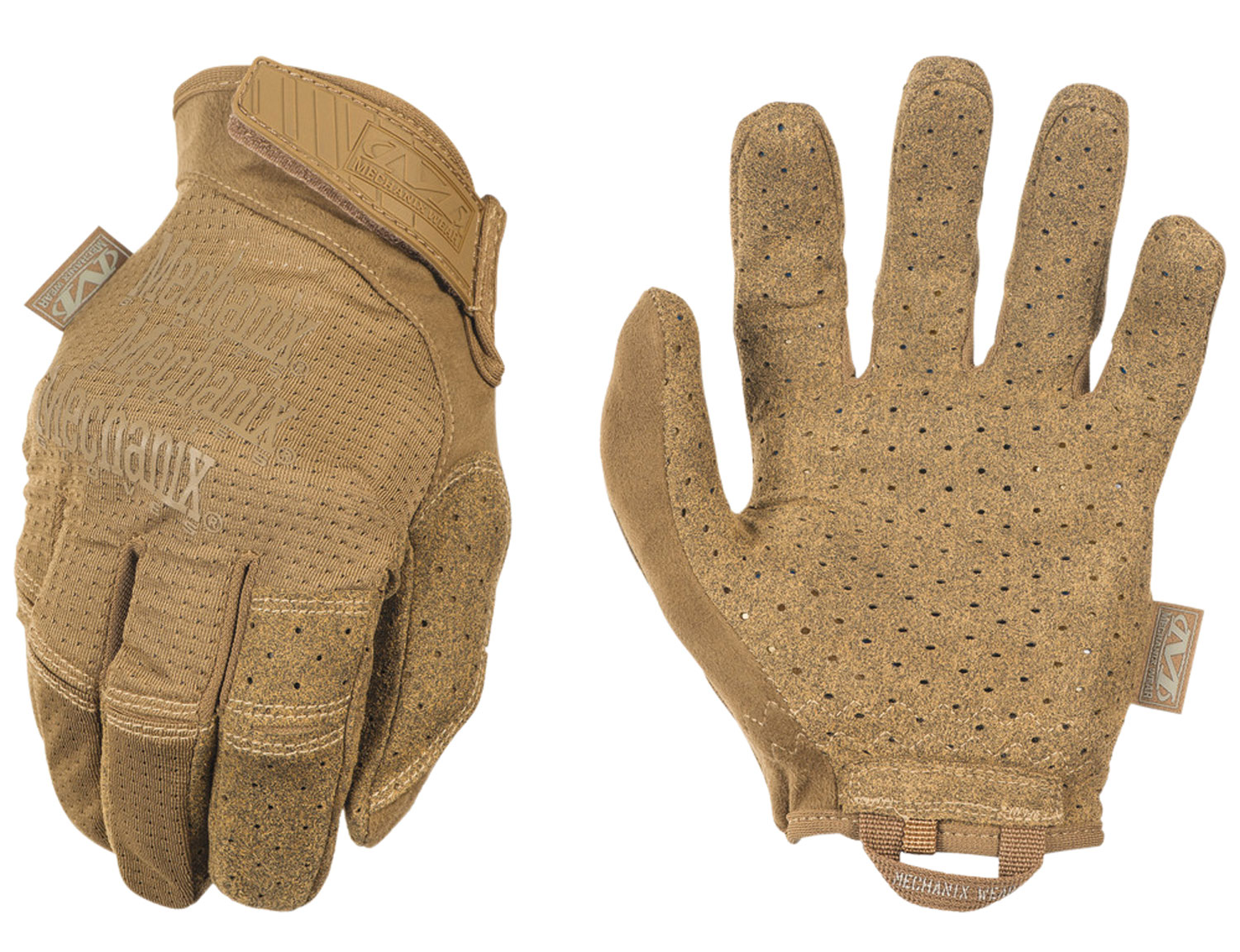 Mechanix Wear MSV72011 Specialty Vent  Coyote Synthetic Leather XL Velcro Closure