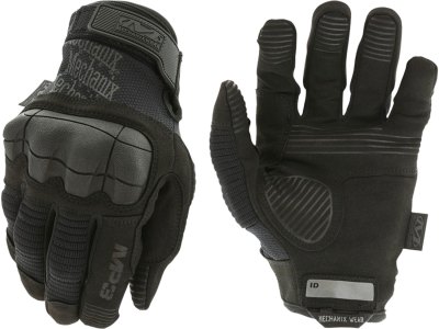 Mechanix Wear MP355012 M-Pact 3  Black Synthetic Leather 2XL Velcro Closure