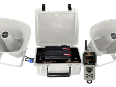 Foxpro SSCPW Super Snow-Crow Pro  Attracts Crow/Predator/Snow Goose Features TX1000 Transmitter White ABS Polymer